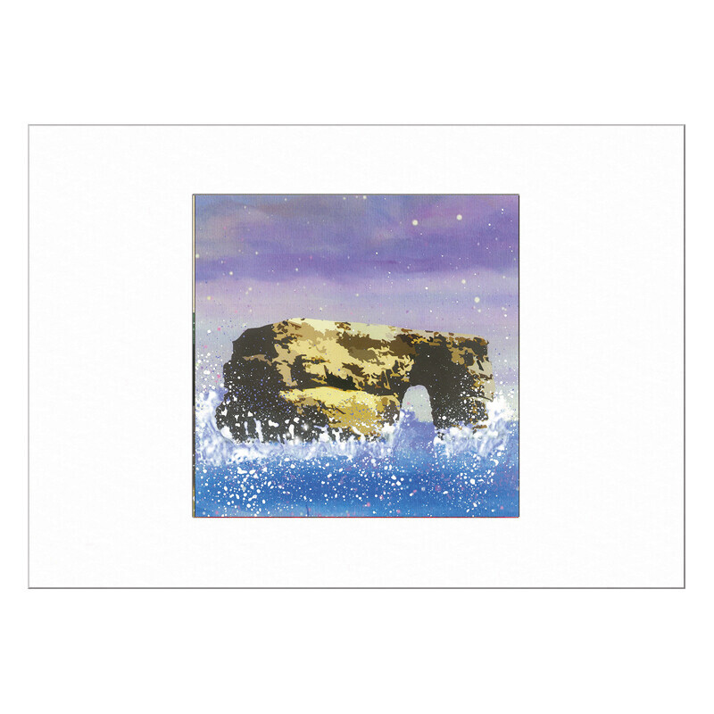 Marsden Rock Limited Edition Print with Mount